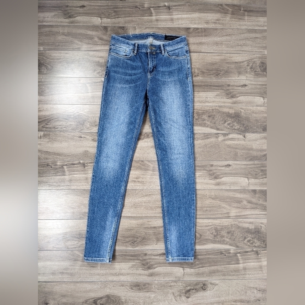 All Saints Size 29 Grace Skinny Jeans Finished Hem